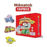 Çocuk Akademi Mıknatıslı Yapboz Taşıtlar 30 Parça Eğlenceli Tasarım 2 Yaş ve Üzeri İçin