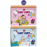 Çocuk Akademi Okul Öncesi Eğitici Kitap – Şimdi Cırt Cırt Vakti, 9-16 Ay Bebekler İçin Kalın Karton Türkçe 10 Sayfa