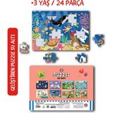 Çocuk Akademi Su Altı Puzzle Eğlenceli Tasarım 3+ Yaş Hayvanlar Temalı