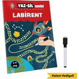Çocuk Akademi Yaz Sil Serisi Labirent Eğlenceli Tasarım 2-4 Yaş Kolektif Yazarlı Eğitici Oyun