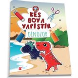 Çocuk Akademi Zeka Geliştirici Dinozor Temalı Kes-Boya-Yapıştır Etkinlik – Özlem Durhat Serisi