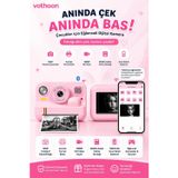 Çocuk Anında Baskılı Fotoğraf Makinesi 16MP Dijital Kamera 1080P Video WiFi Telefon Destekli