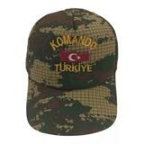 Cocuk Asker Şapkası Kamuflaj Şapka