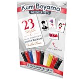 Çocuk Bayramı | 23 Nisan Özel Kum Boyama Aktivite Seti | Kumbo Kum Boyama