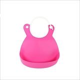 Çocuk Bebek Mama Önlüğü Dökülme Engelleyici Bükülebilir Pembe - Standart