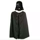 Çocuk Boy Yıldız Saşları Star Wars Darth Vadet Maskesi Ve 90 Cm Pelerin Seti Siyah