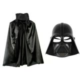 Çocuk Boy Yıldız Savaşları Wars Darth Vader Maskesi Ve 90 Cm Pelerin Seti Siyah P245210s5748