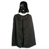 Çocuk Boy Yıldız Savaşları Wars Darth Vadet Maskesi 90 Cm Pelerin Seti Siyah