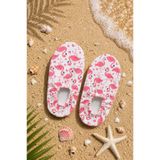 Çocuk Deniz Ayakkabısı, Havuz Patiği, Kaydırmaz Taban, Unisex Bebek Deniz Çorabı - Flamingo, 22-23