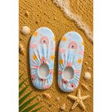 Çocuk Deniz Ayakkabısı, Havuz Patiği, Kaydırmaz Taban, Unisex Bebek Deniz Çorabı - Pembe Bulut, 27-28