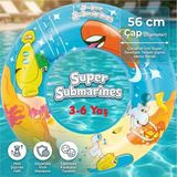 Çocuk Deniz Simidi 56 cm Çapında Nasıl Yapılır 3-6 Yaş / 36013 Swim Ring - MAVİ RENK - DENİZ ALTI MODELİ