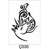 Çocuk Desen Stencil Şablon (21x30) Ç-030