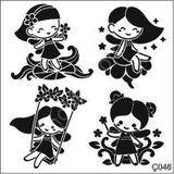 Çocuk Desen Stencil Şablon 30X30 Ç-046