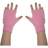 Çocuk Eldiven Kışlık Triko Eldiven - 4 - 8 Yaş - Şeker Pembe
