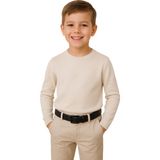 Çocuk Erkek Kemer Siyah Tokalı Kot ve Kumaş Pantolon - 95 cm