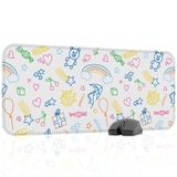 Çocuk Gaming Mouse Pad Kauçuk Kaymaz Taban Mousepad (V4, 70x30 XL)