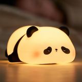 Çocuk Gece Lambası, Panda Gece Lambası, 3 Işık Modu, Kısılabilir, Zamanlayıcılı, Dokunmatik Kontrollü Silikon Gece Lambası, Bebek, USB ile Şarj Edilebilir, Panda Lambası, Sevimli Gece Lambası, - Altın