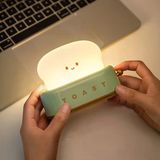 Çocuk Gece Lambası Yumuşak Dokunmatik RGB Renk Modu,Emzirme Işığı Bebek Odası,Dokunmatik Kontrol, USB Şarjı (BPA İÇERMEZ) (Tost Makinası)