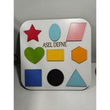 Çocuk Gelişimi Şekiller Yap-Boz Puzzle Oyun Kaliteli - Renkli
