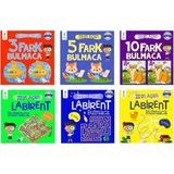 Çocuk Gelişimi Yayınları Zihin Açan Bulmaca Serisi 6 Kitap- Fark Bulmaca - Labirent Bulmaca