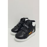 Çocuk Günlük Unisex Cırtlı Bot Kız Erkek Çocuk Botu 1031-116-0002 Siyah-Beyaz 32