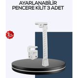Çocuk Güvenliği Için Cam Pencere Kilidi 3 Adet Nemere