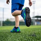 Çocuk Halı Saha Futbol Ayakkabısı – Hafif, Kaymaz Tabanlı, Bağcıklı Kramponsuz Spor Ayakkabı - Mavi