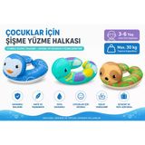 Çocuk Havuz Yüzme Simidi Desenli Deniz Havuz Simit Yüzme Halkası