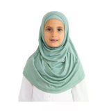Çocuk Hazır Giyim Başörtüsü Şal Turban Viskon Açık Yeşil