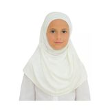 Çocuk Hazır Giyim Başörtüsü Şal Turban Viskon Cream