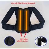 Çocuk Için Balenli Korse Medikal Kifos Skolyox Dik Durus Korsesi Kız-Erkek) - Standart