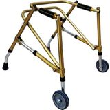 Çocuk Iki Tekerlekli Ters Walker - Yürüteç Küçük Beden ( 50 - 65 Cm) - Sarı