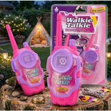 Çocuk Ikili Oyuncak Telsiz Seti – 2’li Walkie Talkie Eğitici Macera Oyunu - Pembe
