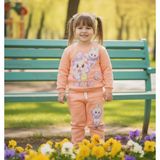 Çocuk İşleri Labubu Karakterli Kız Çocuk Alt Üst Takım 3iplik Şardonlu - 3 - 4 Yaş - Turuncu
