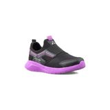 Çocuk Kalbi Zoom Yumuşak Esnek Hafif Çocuk File Sneaker Spor Ayakkabı Siyah Mor(1 NUMARA BÜYÜK ALMANIZ ÖNERİLİR) - Siyah - Mor Kare