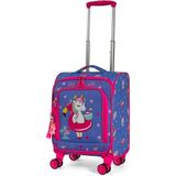 Çocuk Karakterli 4 Tekerlekli Valiz, Eğlenceli Seyahat Arkadaşı - Çok Renkli - Flamingo Unicorn