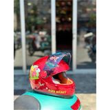Çocuk Kaskı Ece 22.06 Sertifikalı / Fullface Kask / Ekstra Hafif ve Konforlu - Bordo