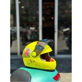 Çocuk Kaskı Ece 22.06 Sertifikalı / Fullface Kask / Ekstra Hafif ve Konforlu - Sarı