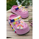 Çocuk Kaydırmaz Sandalet Terlik, Çocuk Cross Terlik, Bebek Terlik, Çocuk Havuz Terliği, - Pembe