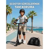 Çocuk Kaykay Paten Scooter Bisiklet Koruyucu Dizlik Seti 2 Adet Siyah - 1 - Standart