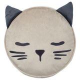 Çocuk Kırlent-yastık Kedi Figürlü Ikea 8 Cm Meridyendukkan Bej Renk