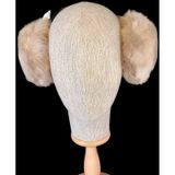 Çocuk Kışlık Peluş Kulaklık 7-14 Yaş Koyu Bej Rengi
