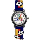 Çocuk Kol Saati FUTBOL-TOP-DESENELI-12033 - Lacivert