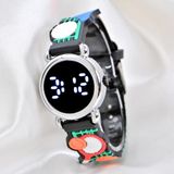 Çocuk Kol Saati Tenis Raket Desenli ( 04-09 Yaş) Led Ekran Silikon Kordon St-304154