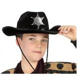 Çocuk Kovboy Şapkası Sheriff Şapkası Siyah Renk P79548s889
