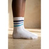 Çocuk Lacivert Renkli Çizgili Soket Çorap