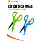 Çocuk Makası Küt Uçlu Korumalı Okul Makası Öğrenci Makası 2 Li Set
