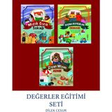 Çocuk Masal ve Öykü Kitapları Değerler Eğitimi 3’lü Set - Dilek Cesur 6-8 Yaş Çocuklar