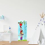 Çocuk Odası Bebek Odası Hayvanlar Boy Cetveli Boy Ölçer Sticker