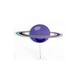 Çocuk Odası Bebek Odası Led Işıklı Saturn Baskılı Mdf Duvar Süsü